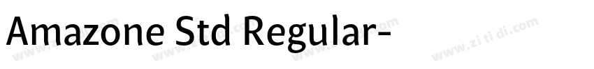 Amazone Std Regular字体转换
